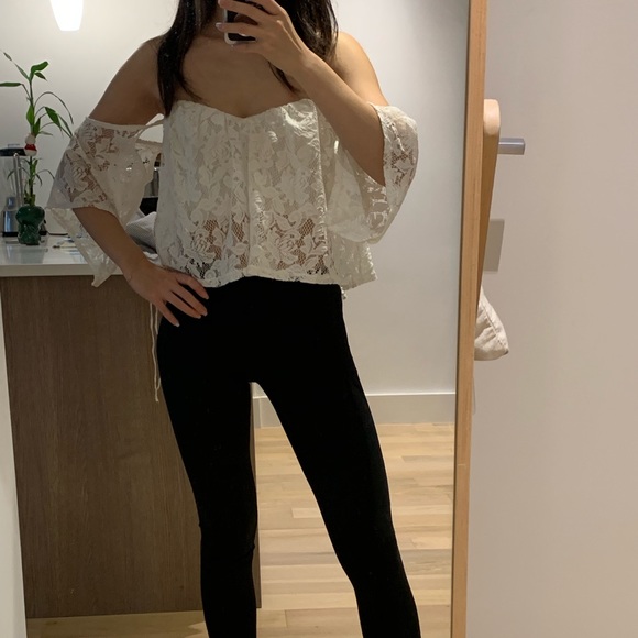 Lace off the shoulder top - Picture 1 of 4